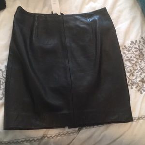 Cole Haan city leather skirt